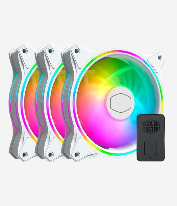 Cooler para Case Cooler Master MasterFan MF120 Halo 3in1 White Edition